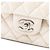 Chanel Bianco Medio Classico Caviar Doppio Crudo - vista 6