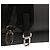 Borsa a tracolla Brique in Saffiano nero di Prada - vista 7