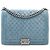 Chanel Blu Grande Borsa in Denim Trapuntato Boy Flap