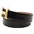 Cintura reversibile Constance H in vitello nero e Courchevel di Hermès - vista 2