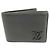 Louis Vuitton Bi-fold Wallet in Black Aerogram Leather