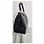 Borsa Gabriela Hearst in pelle nera Nero - vista 4