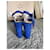Sandali platform Prada in suede blu - vista 2