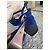 Sandali platform Prada in suede blu - vista 5