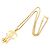 Timeless Collana Placcata Oro Chanel Coco Mark D'oro - vista 3