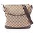 Borsa a Spalla in Tela GG Gucci Marrone Beige