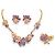 SET VINTAGE JEAN LOUIS SCHERRER COLLANA + ORECCHINI + BROCCO IN EMAIL D'oro