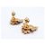 SET VINTAGE JEAN LOUIS SCHERRER COLLANA + ORECCHINI + BROCCO IN EMAIL D'oro - vista 13