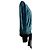 Diane Von Furstenberg Crossover-Bluse aus blauer Samt - Ansicht 2