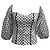 Autre Marque Blusa Off Shoulder Belen de Lunares en Algodón Blanco de Caroline Constas