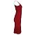 Vestido midi plisado de banda Herve Leger en rayón burdeos Roja - vista 3