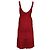 Vestido midi plisado de banda Herve Leger en rayón burdeos Roja - vista 4