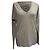 Beige Cashmere V-Ausschnitt Pullover von Zadig & Voltaire