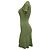 Vestido Mini de Punto con Cuello Sandro Esmila en Viscosa Oliva Verde Verde oliva - vista 2