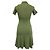 Vestido Mini de Punto con Cuello Sandro Esmila en Viscosa Oliva Verde Verde oliva - vista 3