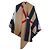 Burberry Poncho-Cape aus Wolle und Kaschmir mit Karomuster Kamel