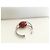 Autre Marque Bracciale a 7 fili in argento sterling 925 con pietra champagne e bordeaux - vista 3