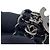 Bracciale in velluto e charm in strass Chanel Nero Argento - vista 10