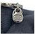 Bracciale in velluto e charm in strass Chanel Nero Argento - vista 12