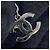 Bracciale in velluto e charm in strass Chanel Nero Argento - vista 7