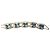 Autre Marque Bracciale Griffe Rouge Pietre Blu e Diamanti Placcato Oro Gold hardware