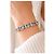 Autre Marque Bracciale Griffe Rouge Pietre Blu e Diamanti Placcato Oro Gold hardware - vista 2