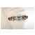 Autre Marque Bracciale Griffe Rouge Pietre Blu e Diamanti Placcato Oro Gold hardware - vista 3