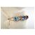 Autre Marque Bracciale Griffe Rouge Pietre Blu e Diamanti Placcato Oro Gold hardware - vista 4