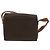 Céline Celine Vintage Macadam Circle Logo Canvas and Leather Marrone - vista 2