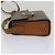 Céline Celine Vintage Macadam Circle Logo Canvas and Leather Marrone - vista 4