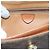 Céline Celine Vintage Macadam Circle Logo Canvas and Leather Marrone - vista 7