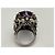 Autre Marque Anello in argento 925 con zaffiro viola ovale e diamanti - vista 5