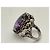 Autre Marque Anello in argento 925 con zaffiro viola ovale e diamanti - vista 8