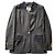 Moschino blaue Wolljacke mit Samt-Details