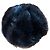 Autre Marque Cappello in pelliccia di visone nero e marrone