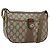 Gucci Borsa GG Supreme Web Sherry Line in PVC beige e oro 56 02 032 Auth ARZ158 D'oro