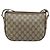 Gucci Borsa GG Supreme Web Sherry Line in PVC beige e oro 56 02 032 Auth ARZ158 D'oro - vista 3