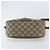 Gucci Borsa GG Supreme Web Sherry Line in PVC beige e oro 56 02 032 Auth ARZ158 D'oro - vista 9