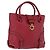 Borsa a mano Gancini in pelle rossa e oro Auth ARZ035A di Salvatore Ferragamo Rosso D'oro