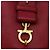 Borsa a mano Gancini in pelle rossa e oro Auth ARZ035A di Salvatore Ferragamo Rosso D'oro - vista 14