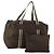 Borsa Boston in nylon marrone e argento della linea Sherry di GUCCI 012 8657 Auth fm5186