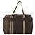 Borsa Boston in nylon marrone e argento della linea Sherry di GUCCI 012 8657 Auth fm5186 - vista 2