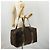 Borsa Boston in nylon marrone e argento della linea Sherry di GUCCI 012 8657 Auth fm5186 - vista 23