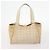 Hermès HERMES PRADA Borsa a Mano Chanel Pelle Tela Nylon 3 Set Beige Auth 168823 - vista 10
