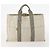 Hermès HERMES PRADA Borsa a Mano Chanel Pelle Tela Nylon 3 Set Beige Auth 168823 - vista 2