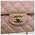 Bolso de hombro matelasse CHANEL de piel caviar rosa dorado CC Auth ka3129SAV - vista 19