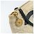 Borsa tote standard CHANEL in tela beige con CC dorato Auth BSZ077 D'oro - vista 18