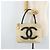 Borsa tote standard CHANEL in tela beige con CC dorato Auth BSZ077 D'oro - vista 25