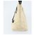 Borsa tote standard CHANEL in tela beige con CC dorato Auth BSZ077 D'oro - vista 3