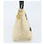 Borsa tote standard CHANEL in tela beige con CC dorato Auth BSZ077 D'oro - vista 4